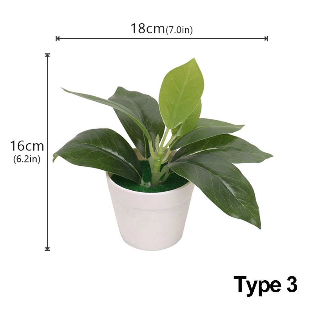 Desktop Ornament Lifelike Greenery Potted Simulation Scindapsus Faux Grass Artificial Plants Bonsai