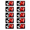 ear1 10PCS Epoxy for Volkswagen VW Rline GTI Passat Golf Bora Jetta Scirocco SR32 SR36 Car Interior Button Stickers Decorative Decals