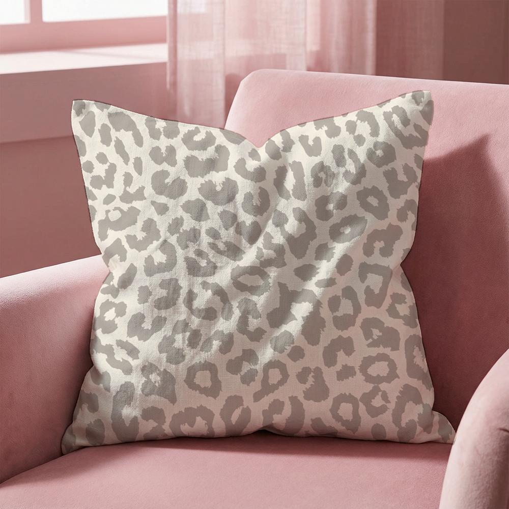 Leopard print pattern Cushion Cover MultiScene Pillow Cover for Home Car Reversible Soft Durable for Daily Use