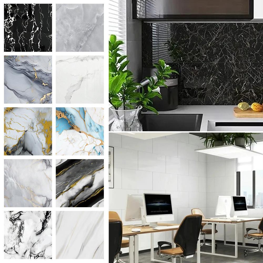 Waterproof Self Adhesive Tiles Floor Stickers 3D Wallpaper New Imitation Ceramic Wall Sticker