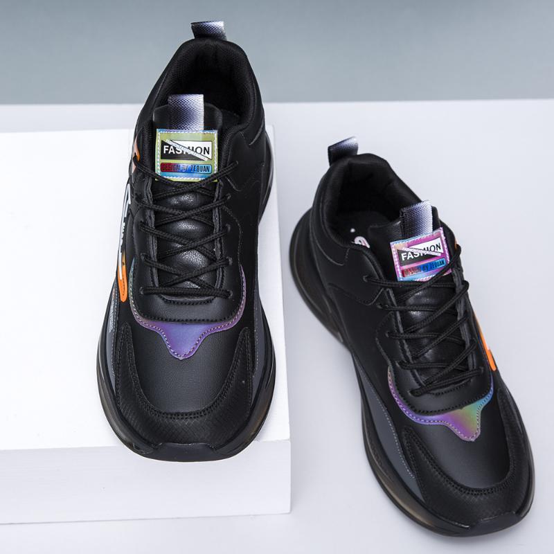 Мужские кожаные повседневные кроссовки для бега на открытом воздухе, водонепроницаемые кроссовки на платформе, легкая обувь, модная повседневная обувь, теннисные туфли для мужчин