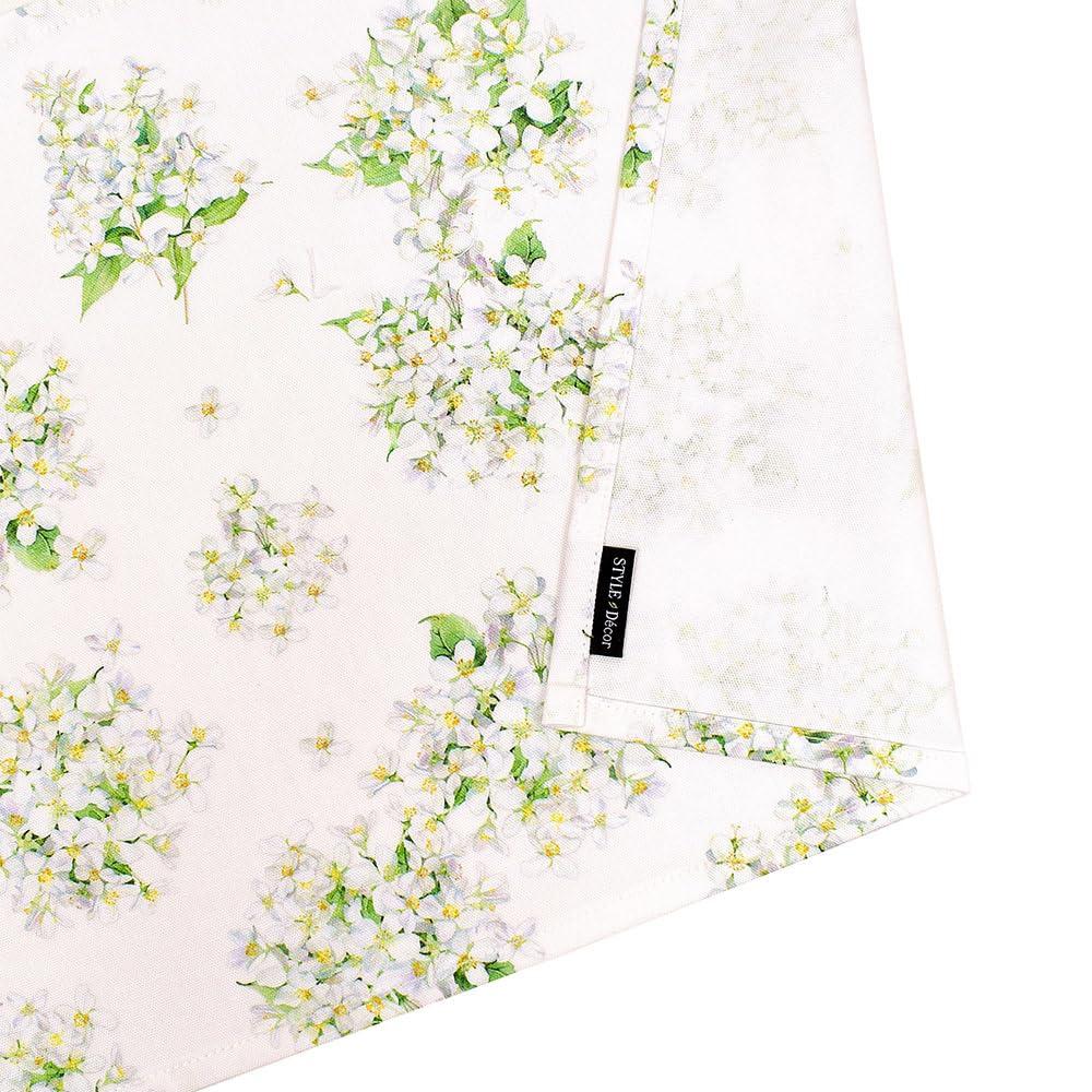 СТИЛЬ Декор Хлопковая Занавеска для Кафе x Стандарт W3904430 100% (72см 142см), Тип, Жасмин, Белый,