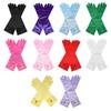 Wear Satin Sequins Stage Gloves Full Finger Mittens Princess Skirt Accessories Children Long Gloves