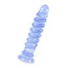 Spiral Anal Plug Anal Dildo Dildo Screw Dildo with Suction Cup Extra Thick PVC Dildo Rotating Anal Toy with Convex and Concave Shape Unisex Adult Toy