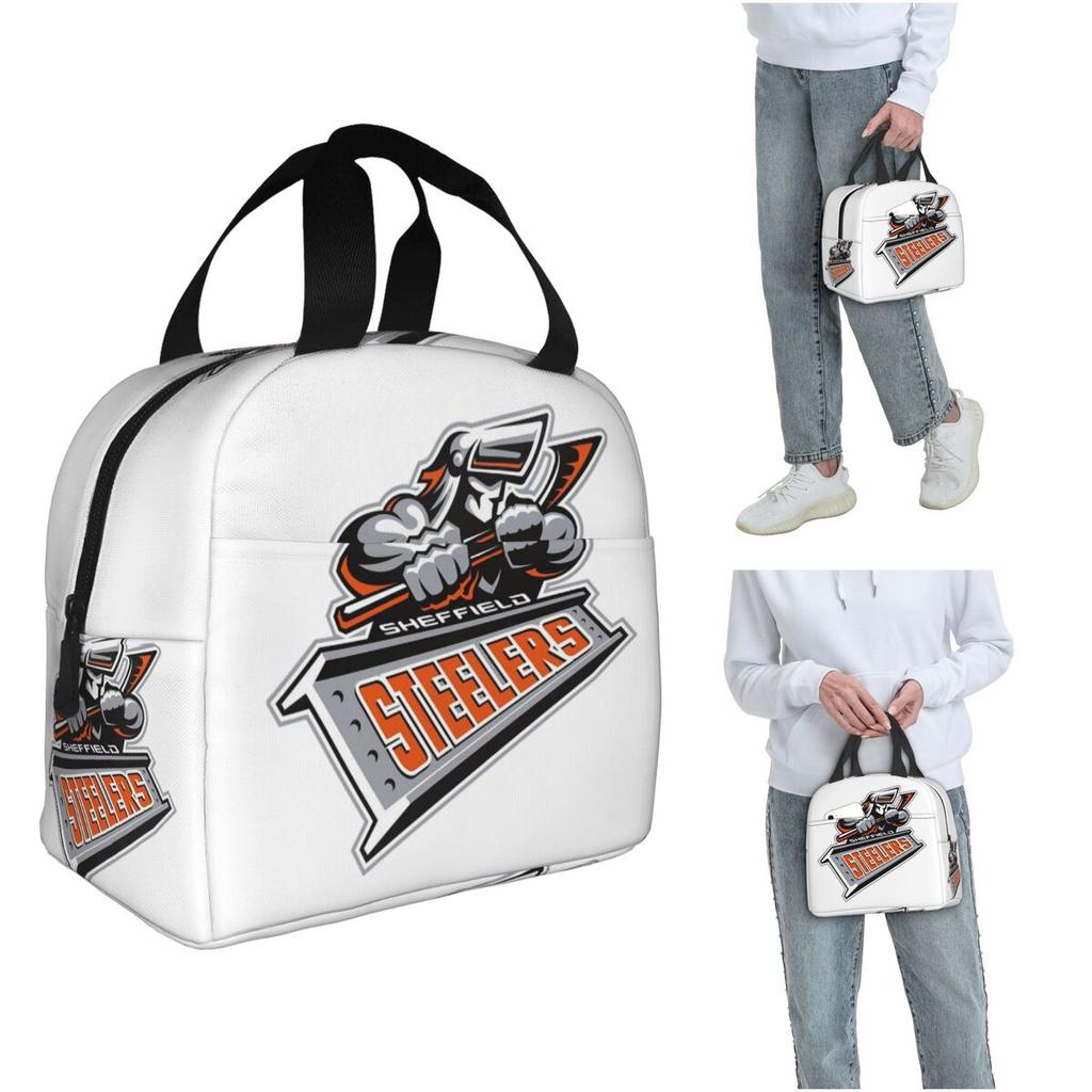 The Sheffield Steelers Insulated Lunch Bag for Women Kids Leakproof Food Boxes Thermal Lunch Box Tote