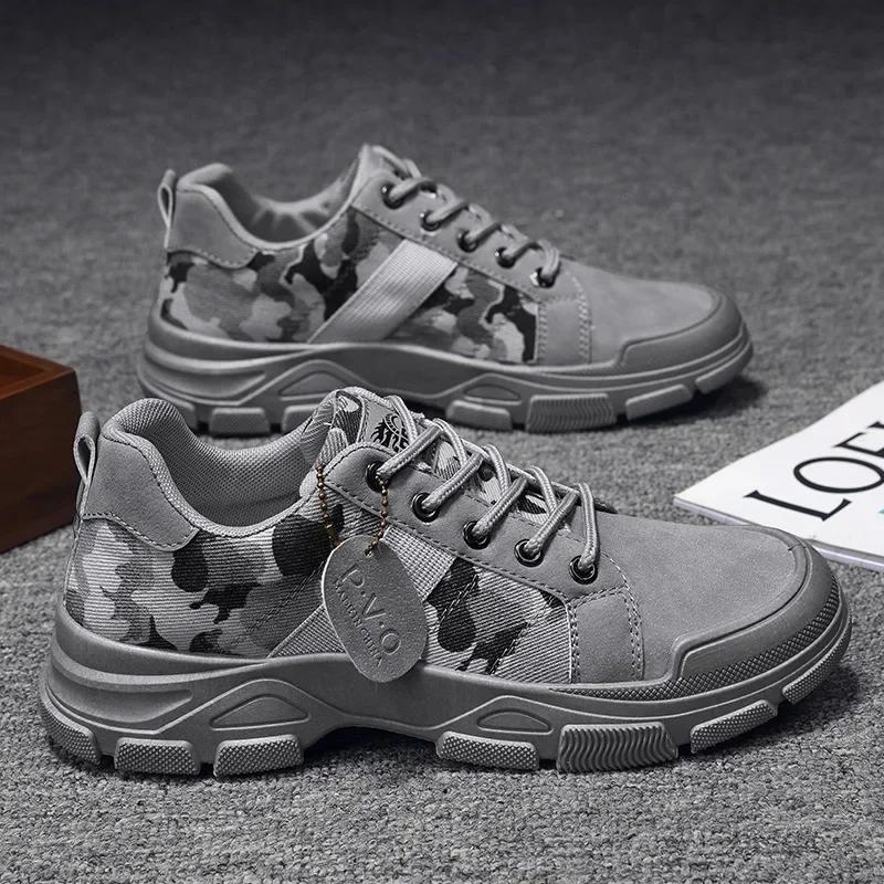Модная камуфляжная спортивная обувь Мужская обувь Повседневная джинсовая обувь Высококачественные мужские туфли на платформе Desert Ankle Bota Masculina