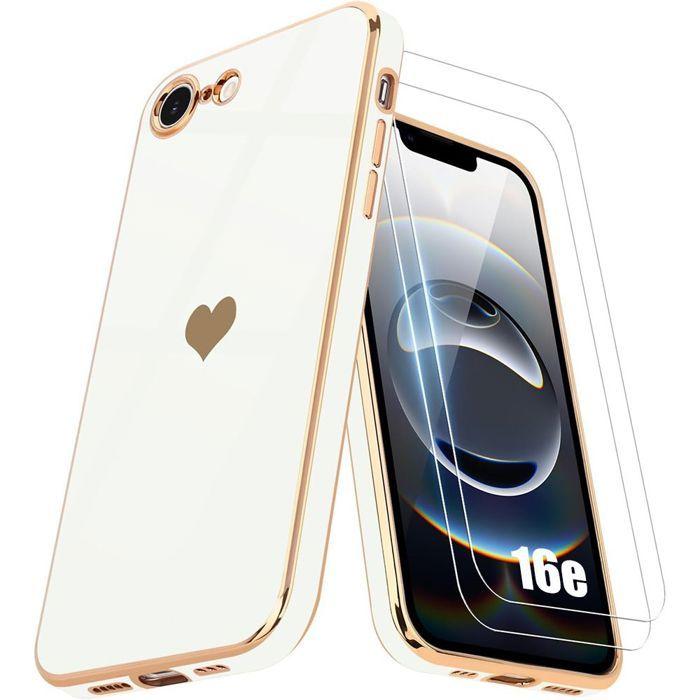 Coque de protection - BOOLING - pour iPhone 16e - Souple - Anti-rayures - 2 Verres Trempés