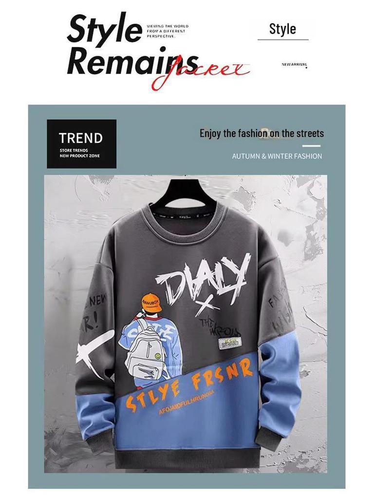 Мужская однотонная толстовка с капюшоном — уличная мода, длинный рукав, молодежный корейский стиль для весны, осени, зимы