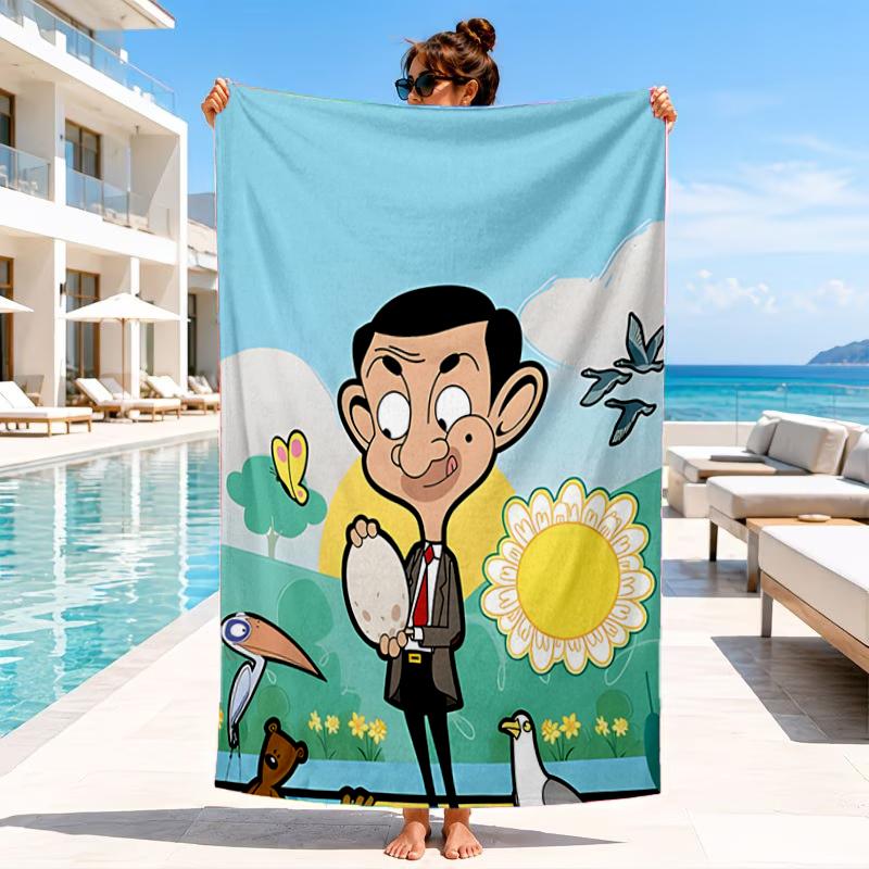 Mr. Bean's Adventure Beach Towel, Microfiber Beach Towel, Perfect For Pool, Beach, Travel, Home Decor Beach Party Fan gifts