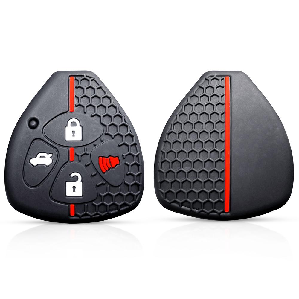 Чехол для ключей для Toyota Yaris/Vitz Auris Mk I 2007 Corolla Verso Hilux 7 RAV4 Porte Camry Чехол для ключа автомобиля Брелок 2/3/4 кнопки