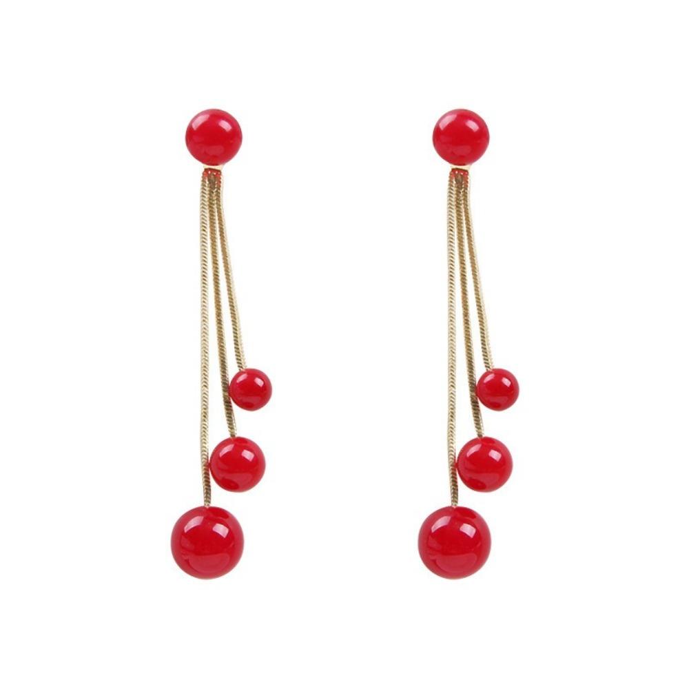 Charm Jewelry Pearls Tassel Earrings Women Accessories Drop Dangle Earrings Evening Wear