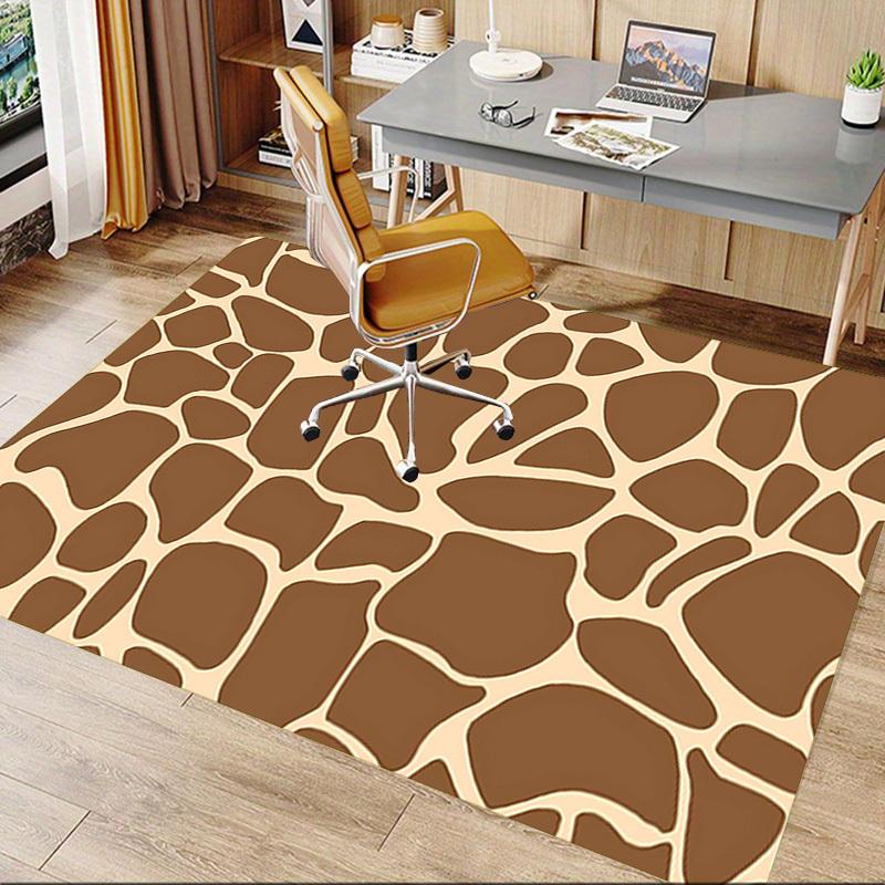 1PC Giraffe Print Animal Skin Pattern Extra Large Non Slip Floor carpet, Office, family, bedroom Large Area Rug Indoor Rugs