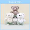 Belly Whimsical Big Teddy Bear Keychain Soft Plush Charm Adorable Accessory Bag