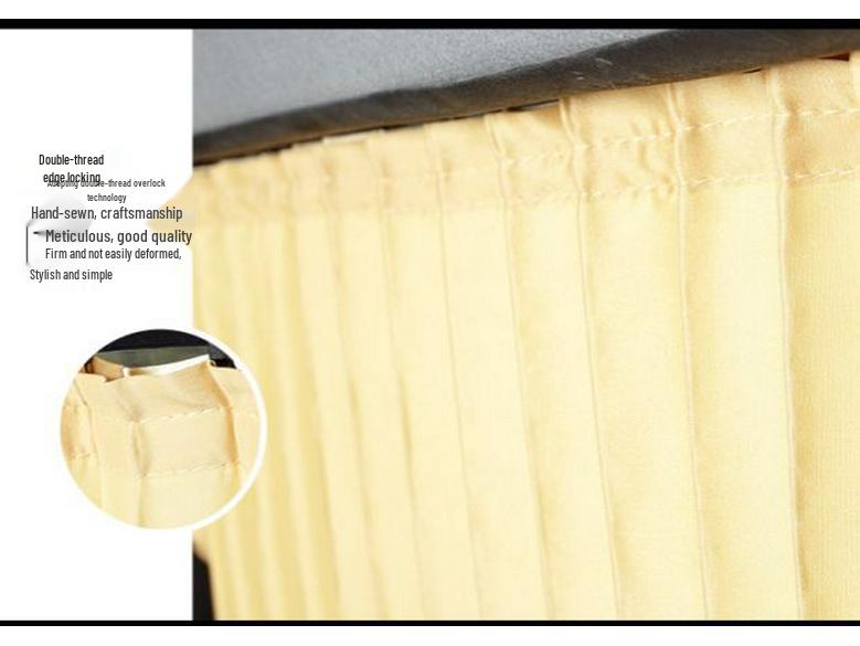 Buick GL8 Mid-term Business Car Curtains with Upper and Lower Guide Rails