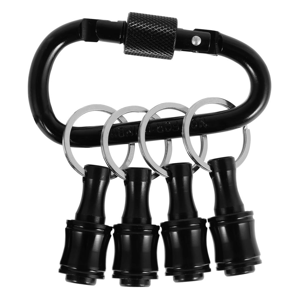 Держатель бит с карабином 1/4" шестигранный хвостовик сплав держатель бит для отвертки быстросменный удлинитель брелок адаптер для сверла и шурупа