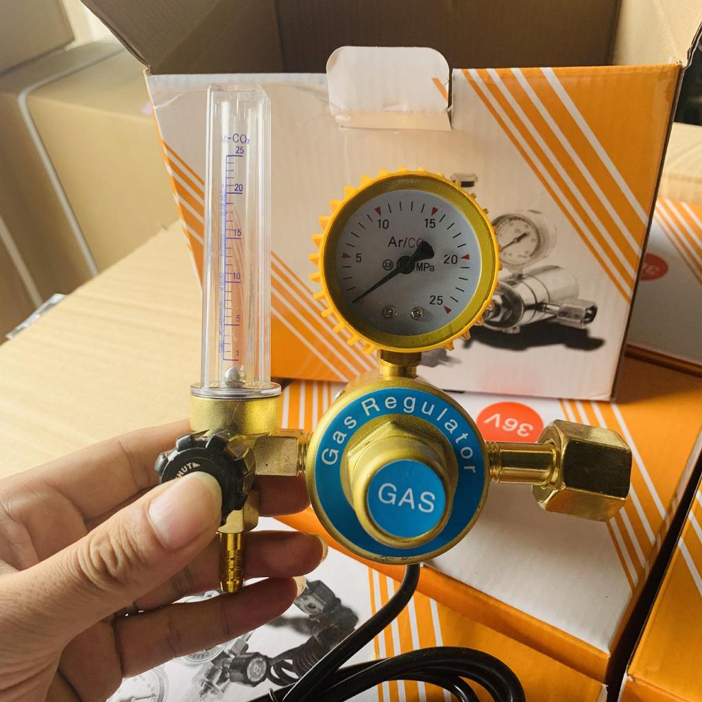 Weldforce Argon Arc Welding Regulator: Energy-Saving, Gas-Saving, Drop-Proof, Explosion-Proof Meter with Pressure Reducing Valve and Gauge.
