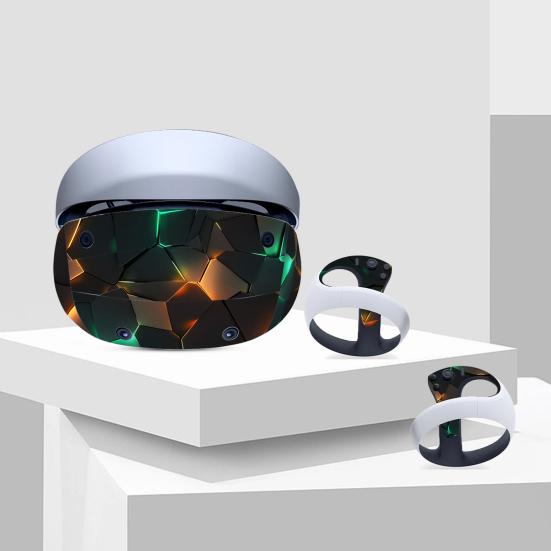 Наклейка для VR-очков Уникальный прозрачный узор Защитная от царапин Легко устанавливается Наклейка для очков VR-гарнитуры для PS VR2