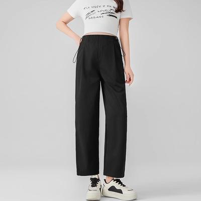 Брюки для беременных без бедер для летней носки, новые тонкие повседневные брюки без шипов на животе, девятиточечные широкие брюки для женщин