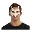 Máscara Medio Rostro Esqueleto Animal Con Cuernos