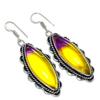 Bi-Color Tourmaline Gemstone 925 Sterling Silver Jewelry Earring 2.44"