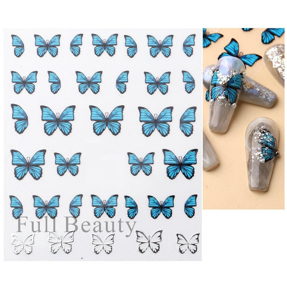 3D Золотая волна линия наклейки для ногтей мрамор синий геометрические абстрактные цветы слайдеры для дизайна ногтей наклейки фольга украшения для маникюра