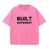 Мужская футболка с принтом Streetwear Мода Хлопковая футболка с коротким рукавом Круглый вырез Свободный крой Винтажный принт Молодежные повседневные топы