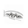 Folding Pullup Mooring Cleat LowProfile Stainless Steel Boat SpaceSaving for Yacht, Docking,