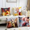 Чехол на подушку One-Punch Man – Двусторонний плюшевый чехол для подушки – Для автомобиля, дивана, спальни, идеально подходит в качестве подарка.