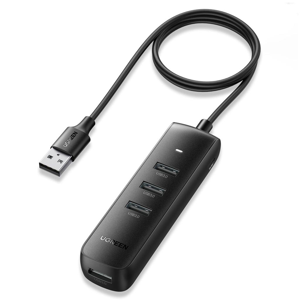 Adapter 4W1 Ugreen Cm416 Hub Usb Do 4X Usb 1M (Czarny)