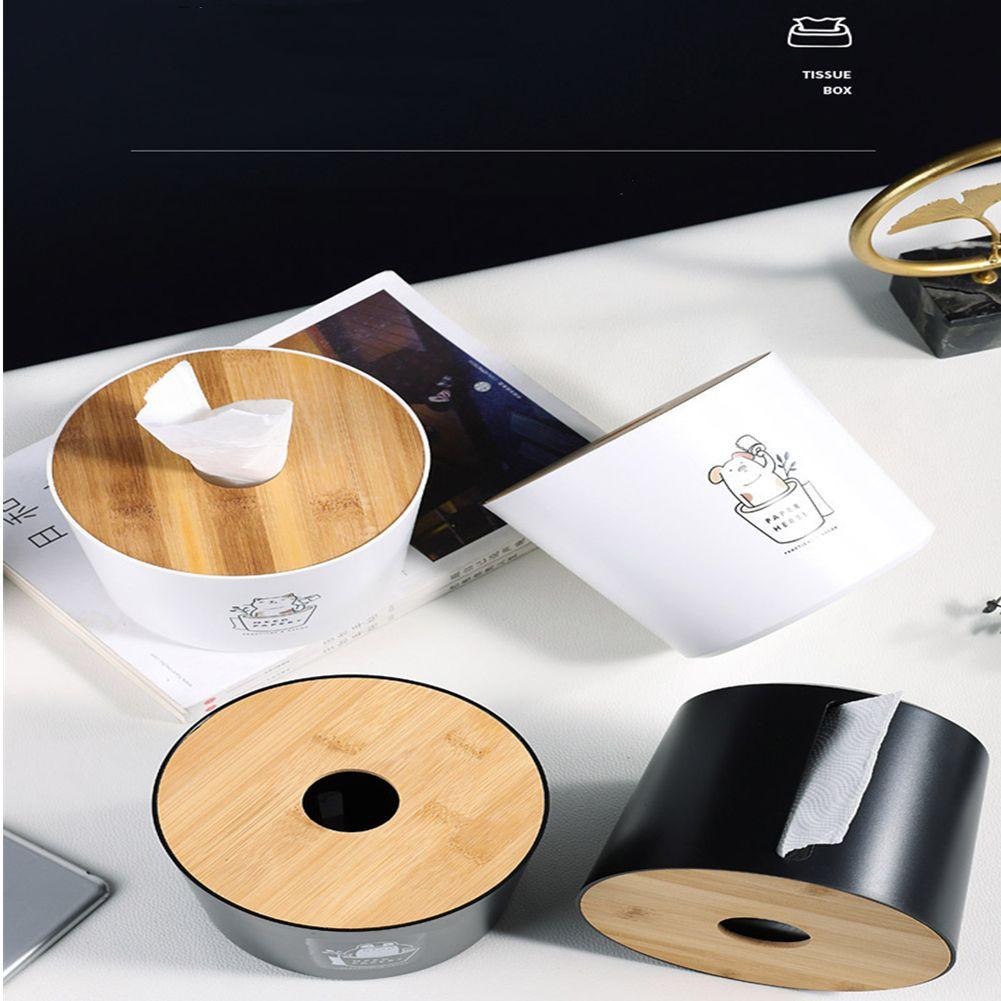 Коробка для хранения, круглая коробка для рулонов бумаги, бамбуковый чехол, коробка для салфеток, чехол для хранения, коробка для рулонов бумажных салфеток