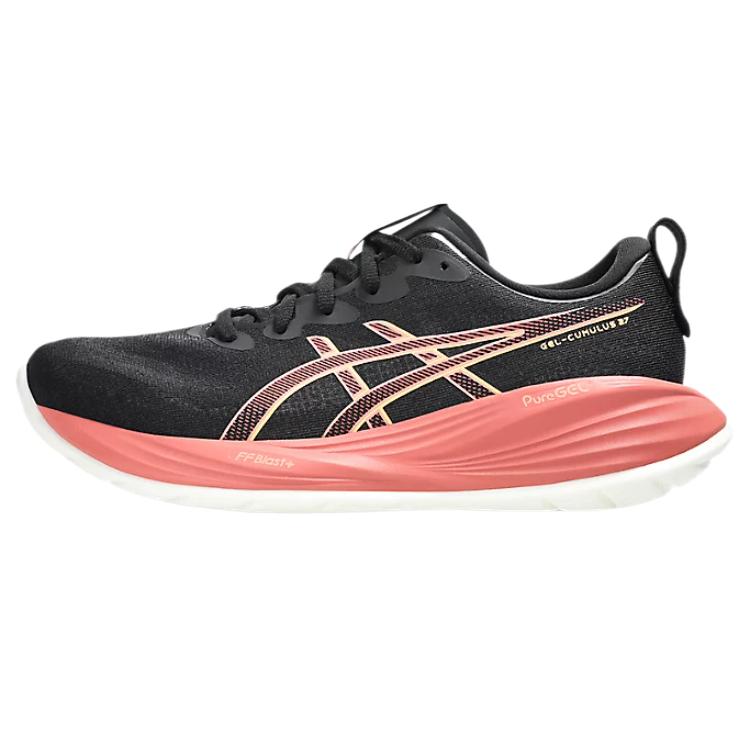 Asics Gel Cumulus 27 Низкий верх Бег на длинные дистанции Спринтерские кроссовки Женские черные кроссовки 1012B772-003