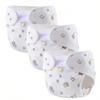 Reusable Breathable Diaper Covers for Boys and Girls, Featuring Leak-proof Barriers and Random Patterns, Suitable for Baby Bath Family Decor Gifts.