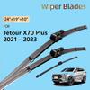 Передние и задние щетки стеклоочистителя для Jetour X70 Plus 2026 2026 2026 C-DM Sportequipe 7 GTW Аксессуары Щетки для лобового стекла 24"19"10"