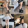 Grape Mother Autumn and Winter Short Boots Korean Version Pleated Piled Boots Thick-soled Martin Boots Wear Thin Boots Look Thin and Fashionable