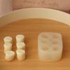 Simulation Marshmallow Snowman Silicone Mold Aromatherapy Candle Silicone Mold Cake Mold Diy Handmade Material