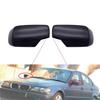 2 Pcs Car Rear View Mirror Case Cover Matte Black Fit for BMW 3 5 Series E46 Compact 1998-2005 E39 51168238375 51168238376