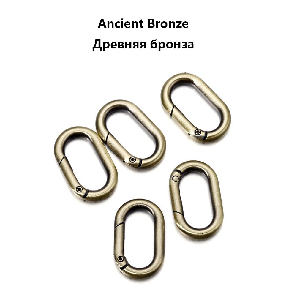 5 шт./лот, металлические овальные кольца, пружинные застежки, открывающиеся рюкзаки, брелок для ключей, зажимы для сумок, крючок, пряжки на цепочке для собак, разъем для ювелирных изделий DIY