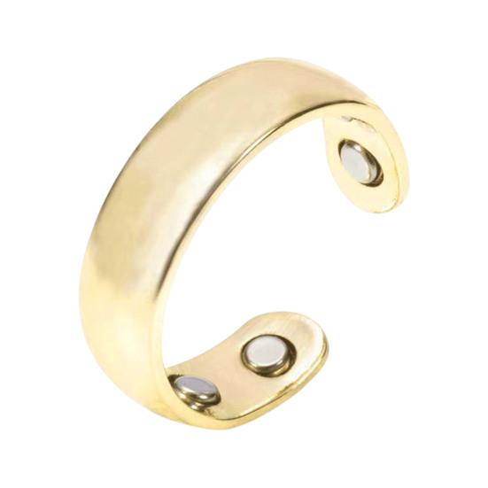 Magnetic Acupressure Ring Zinc Alloy Menopause Ring Hypoallergenic Open Design Ring Promotes Sleep Quality