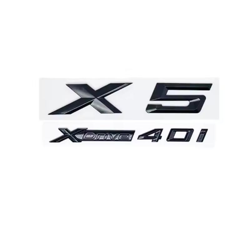 ABS 3d New Style XDrive Alphanumeric Trunk Emblem Sticker for BMW X5 - 28i 30i 35i 40i 48i 50i 30d All-Wheel Drive Badge yi2