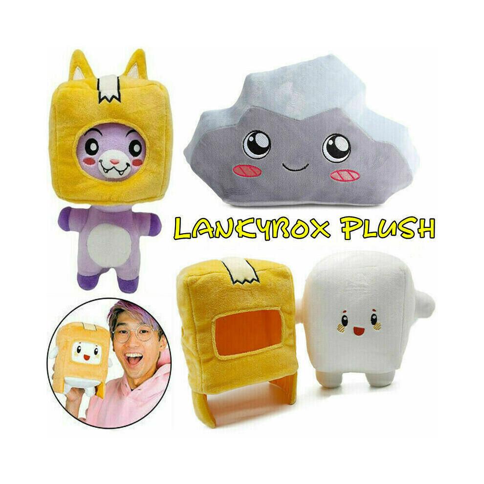 Плюшевые игрушки Lankybox BOXY+FOXY+ROCKY Мягкие фигурки для детей Плюшевая кукла