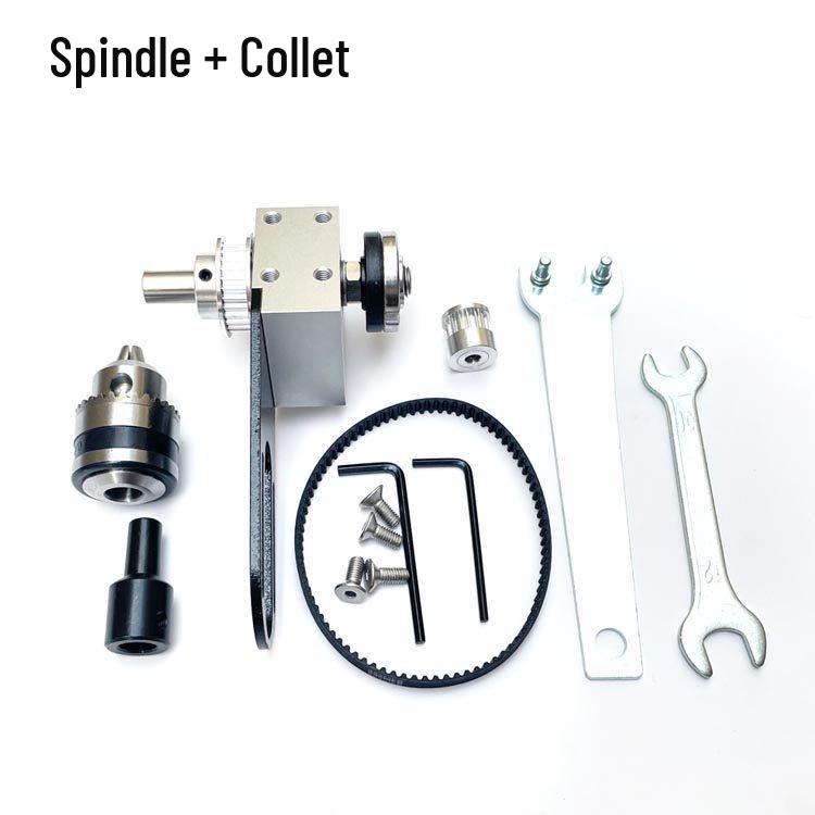 DIY Mini Table Saw: Multifunctional Unpowered Spindle with Detachable Bearing Seat