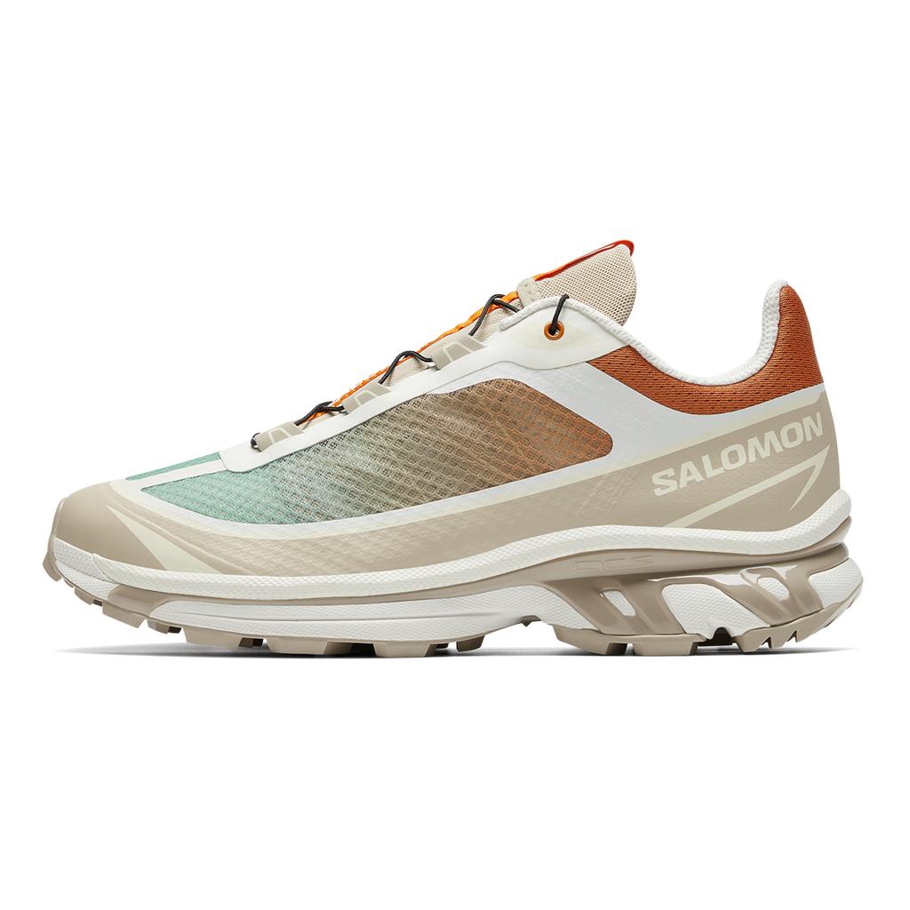 SALOMON XT 6 FT Амортизация Покрытие Поддержка Дышащие Низкие кроссовки Унисекс Белые Коричневые Кроссовки 477744