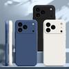 Квадратный мягкий чехол из жидкого силикона для Apple iPhone 17 Pro Max 16 Pro iPhone 16 E 16Plus 17Air Сплошной чехол с полной защитой