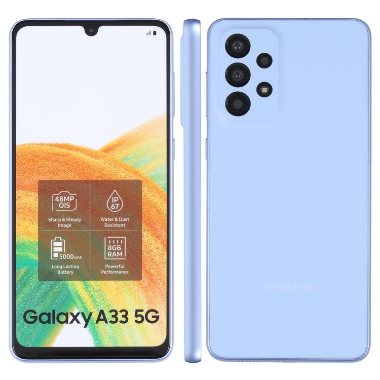 Для Samsung Galaxy A33 5G Цветной экран Неработающая поддельная модель дисплея-пустышки (синий)