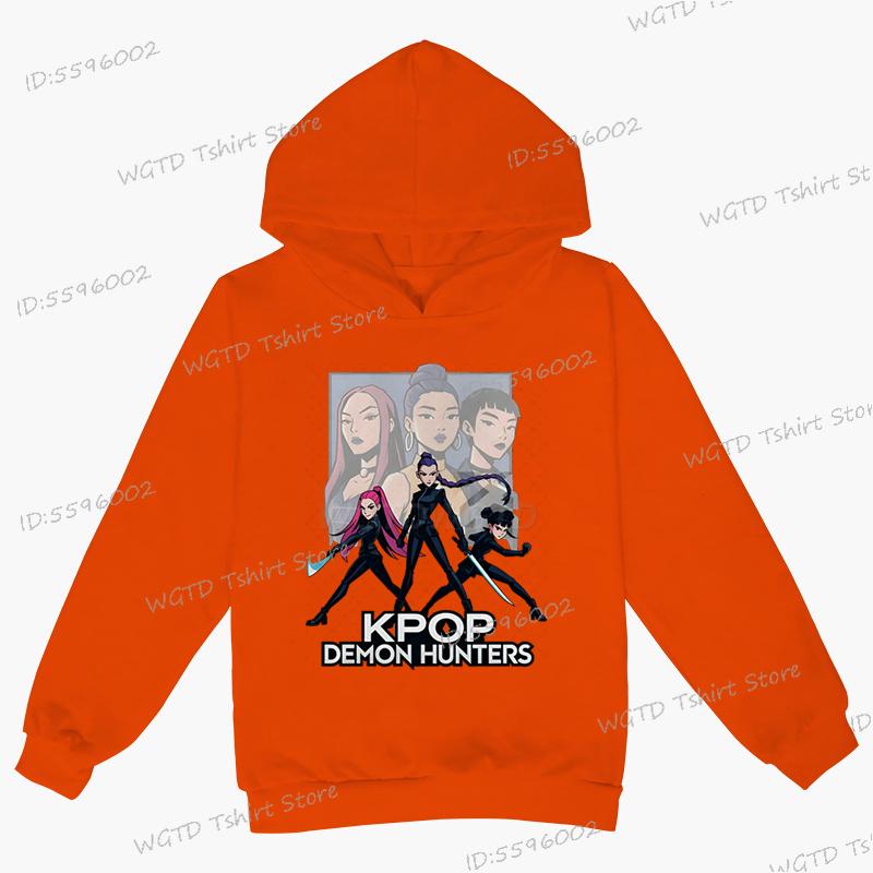 Girl Outfits Gifts KPop Demon Hunters Toddler Girl Boy Clothes 2025 Movie Graphic Sweatshirts K-Pop Demon Hunters Kids Clothes