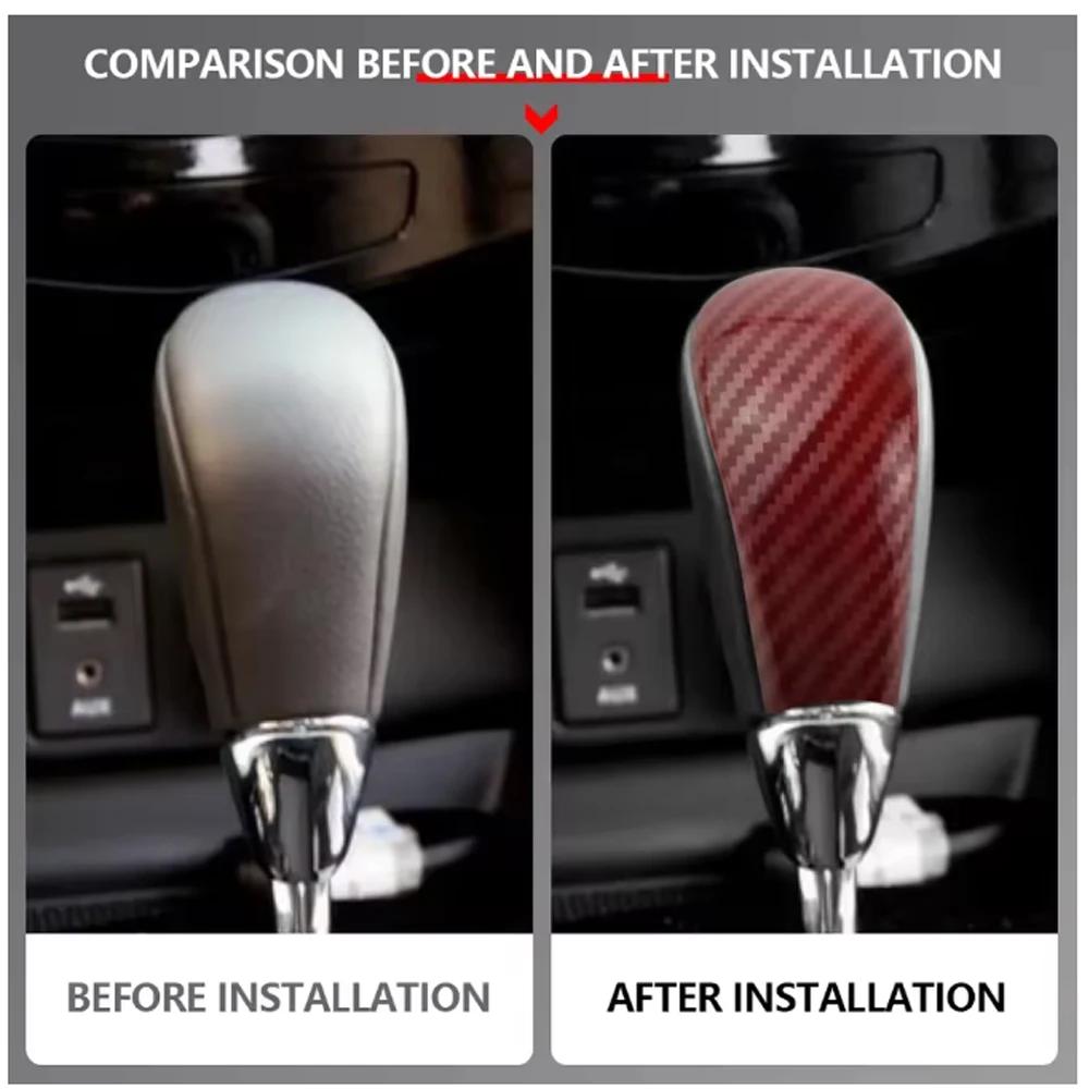 For Nissan X-trail T32 2014-2016 Rogue Qashqai J11 2016-2020 Car Gear Head Shift Knob Cover Handball Trim AT Accessories