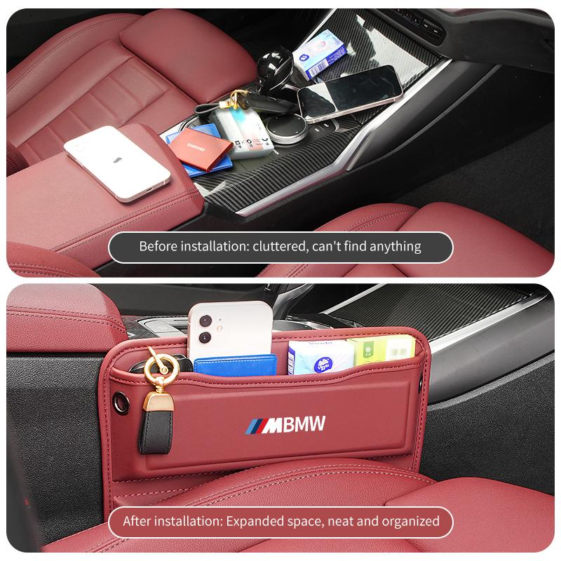 Car Seat Multifunctional Gap Case Seat Phone Key Storage Box For BMW E84 E87 E90 E91 E92 E93 F10 F20 F30 F40 F15 F25 F26