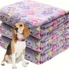 1pc Soft & Cozy Pet Blanket - Pastel Floral Design, Machine Washable, Extra Small To Large, Ideal for Small To Medium Breeds, Pet Bedding