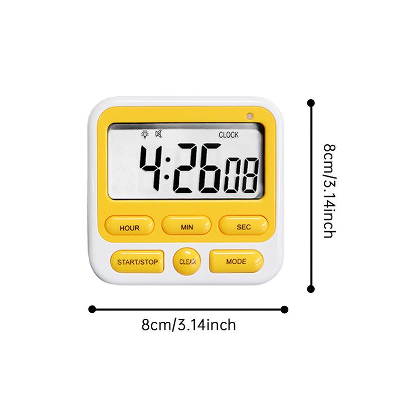 Цифровой дисплей Кухонный будильник Таймер для сна Секундомер Часы Обратный отсчет для дома Дети Студенты Управление временем обучения