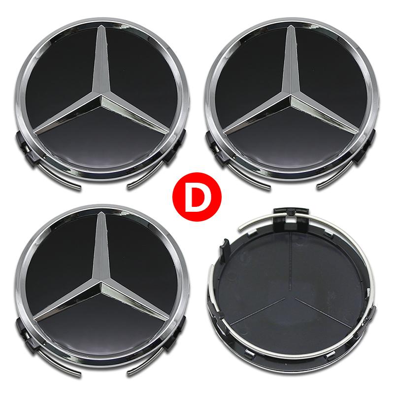 CRX1 Car Wheel Center Hub Caps 56mm 60mm 75mm ABS For Mercedes Benz W205 W166 W167 B C E S Class C200L GLC GLK CLA Replacement Parts